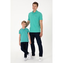 U.S. Polo Assn. Erkek Çocuk Mint Basic Polo Yaka Tişört 50306484-VR090