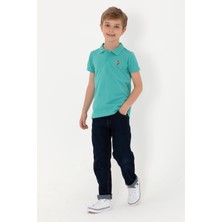 U.S. Polo Assn. Erkek Çocuk Mint Basic Polo Yaka Tişört 50306484-VR090