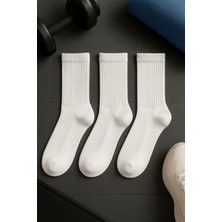 Batushe 3’lü Unisex Spor Çorap – Beyaz Çorap -Tenis Çorabı- Spor Çorabı- Kolej Çorabı 38-42-46