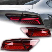 Audi A7 2011- Arka Stop Takımı (Dinamik Kayar Led) Uyumlu Oem No:
