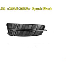 Audi A6 2015- Ön Tampon Izgara Sağ (Siyah - S-Line) Uyumlu Oem No: 4G0807682AN / 4G0807648B