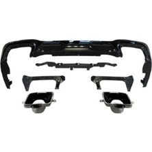 Bmw F40 2019- Arka Difüzör Seti M235I (Kare Egzozlu) Uyumlu Oem No: