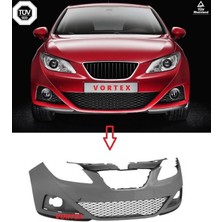 Seat Ibıza 2008- Ön Tampon (Tyg, Spoyler+Orta Izgara) Uyumlu Oem No: 6J0807217DGRU