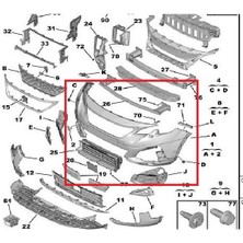 Peugeot 3008 2016- Ön Tampon (Beyaz Boyalı) Pg Uyumlu Oem No: 1617976480 / 1617976580 / 1617976280 / 1617976380