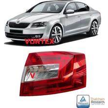 Skoda Octavia 2013- Arka Stop Lambası Sol (Ledli) Uyumlu Oem No: 5E5945111A