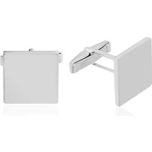 925 Ayar Gümüş Kare Kol Düğmesi