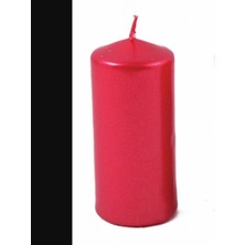 Uzun Kırmızı Gerçek Bar Mum Dekoratif Ev Obje Dekorasyon 1 Adet