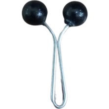 Eşarp Klipsi Top Model Düz Siyah 1 Adet