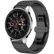 Gear S2 (20MM) Uyumlu Krd-16 Metal Kordon Zore - Siyah