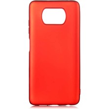 Xiaomi Poco X3 Kılıf Fzd Premier Silikon Kapak-Kırmızı