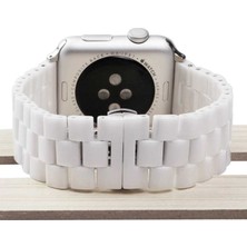 Watch Ultra 49MM Kordon Uyumlu Krd-15 Metal Strap Kayış Zore - Beyaz
