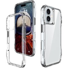 iPhone 16 Plus Kılıf Airbagli Şeffaf Fzd Incek Kapak-Şeffaf