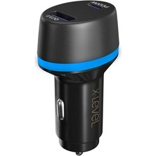XC4050 20W Qc 3.0 Pd Fast Hızlı Usb-C / Type-C Usb-A Çif Çıkışlı Araç Içi Çakmaklık Şarj Aleti
