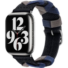 Watch 40MM Uyumlu Zore - Krd-97 Sarmal Örgü Tasarımlı Kordon-Siyah