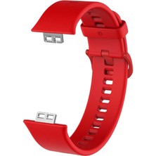 Huawei Watch Fit Krd-43 Uyumlu Kordon Zore - Kırmızı