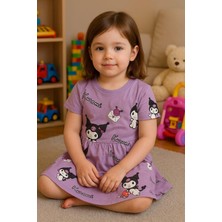 Kuromi Kiz Elbise 100% Pamuklu