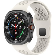 Galaxy Watch Ultra 47MM Zore KRD-119 Delikli Tasarım Silikon Kordon-Starlight