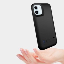 iPhone 12 Klfs Şarjlı Kılıf-Siyah