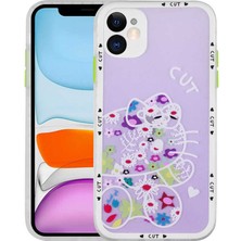 iPhone 11 Kılıf Kamera Korumalı Desenli Sert Klfs Hess Kapak-No8