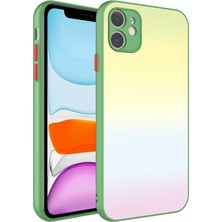iPhone 11 Uyumlu Kamera Korumalı Renkli Temperli Klfs X-Cam Kapak-No9