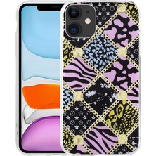 iPhone 11 Uyumlu Desenli Sert Klfs Elnov Kapak-No6