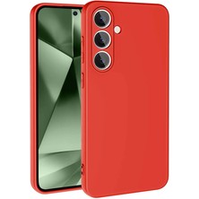 Galaxy S24 Fe Kılıf Klfs Mara Lansman Kapak-Kırmızı-Kırmızı