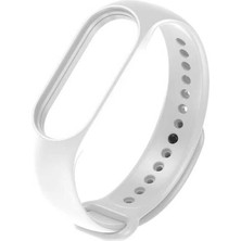 Xiaomi Mi Band 7 Uyumlu Klasik Kordon Zore - Beyaz