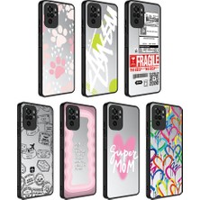 Xiaomi Redmi Note 10S Kılıf Aynalı Desenli Kamera Korumalı Parlak Btbm Mirror Kapak-Süper Anne