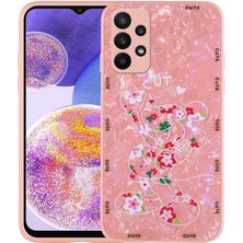 Galaxy A33 5g Kılıf Desenli Sert Silikon Btbm Mumila Kapak-Pink Mouse
