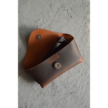 Oh Deer Leather Hediye Kutusu 3’lü Set | Hakiki Deri Gözlük Kabı + Kartlık + Anahtarlık | Şık Kutulu