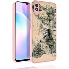 Xiaomi Redmi 9A Kılıf Desenli Kamera Korumalı Parlak Klfs Nora Kapak-No4