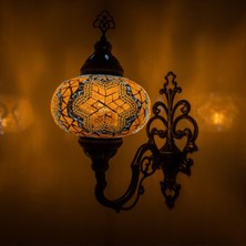 Dekoratif El Yapımı Hediyelik Mozaik Duvar Lambası Osmanlı