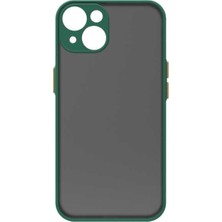 iPhone 14 Uyumlu Klfs Hux Kapak-Koyu Yeşil