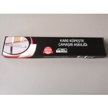 Aren-Je 60X25 Alüminyum Kare Balkon Çamaşırlık Çamaşır Kurutmalık Bronz