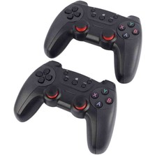 Hk Tech Joystick Gamepad Çiftli Tv ve Pc Uyumlu Oyun Konsolu 2.4ghz Yeşil