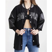 Gelirr Complex Kolej Oversize T-Shirt - Siyah