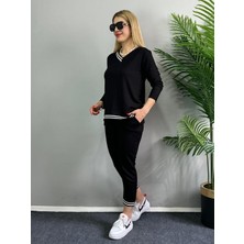 Gelirr Kadın Yeni Sezon Uzun Kollu Ribana Detay Ikili Takım