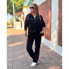 Gelirr Kadın Iki Iplik Kumaş Pul ve Fermuar Detaylı Ikili Takım