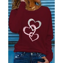 Gelirr Kadın Uzun Kollu Bisiklet Yaka Çiçek Desenli Viskon Bluz