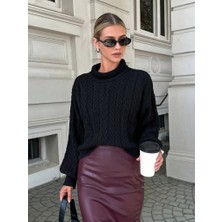 Gelirr Uzun Kollu Yarı Balıkçı Yaka Triko Bluz