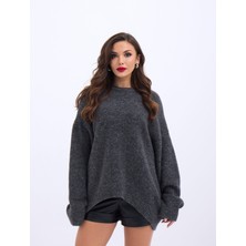 Gelirr 43101 Triko Önü Kısa Salaş Kazak-Antrasit