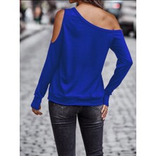 Gelirr Kadın Omuzdan Açık Askılı Viskon Iki Iplik Bluz