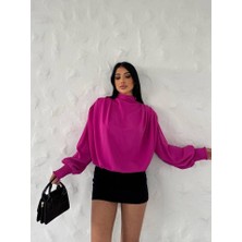 Gelirr Vatkalı Dökümlü Bluz