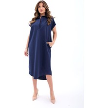 Gelirr 7464 Elbise-Lacivert