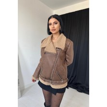 Gelirr Taba Apoletli Kürklü Ceket