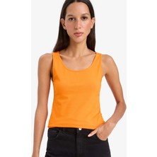 DeFacto Slim Fit Dar Kesim Basic Düz Yuvarlak Yaka Atlet I1059AZ25SM