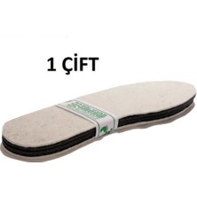 Serenity Haven Beyaz Keçe Kaplı Eva Patik Tabanı 1 Çift