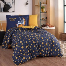 Hobby Space Lacivert - Poplin Studio Tek Kişilik Nevresim Takımı