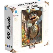 100 Parça Puzzle Çift Tasarım Tek Kutu Alpaka