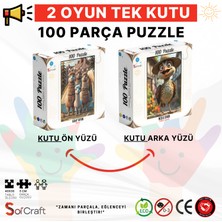 100 Parça Puzzle Çift Tasarım Tek Kutu Alpaka